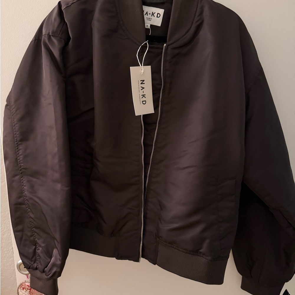 NA-KD Women's Black Bomber Jacket